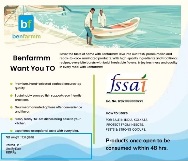 Barramundi Fish /Bhetki Gada Peti with Head Benfarmm